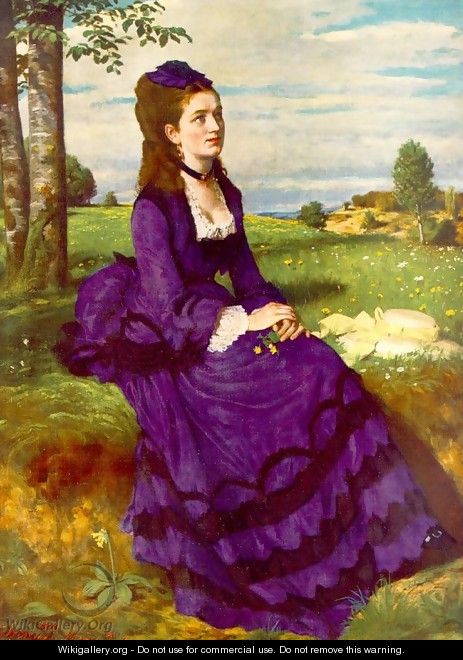 Lady in Violet 1874 - Pal Merse Szinyei