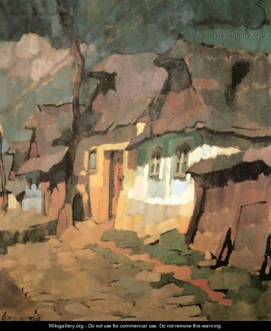 Houses in Var (Palace) Street 1926 - Odon Marffy