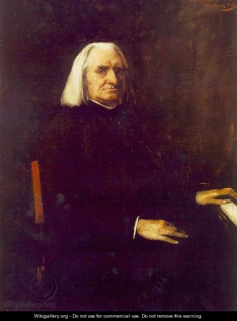 Portrait of Franz Liszt 1886 - Mihaly Munkacsy