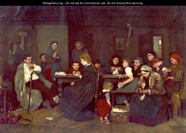 Making Lint 1871 - Mihaly Munkacsy