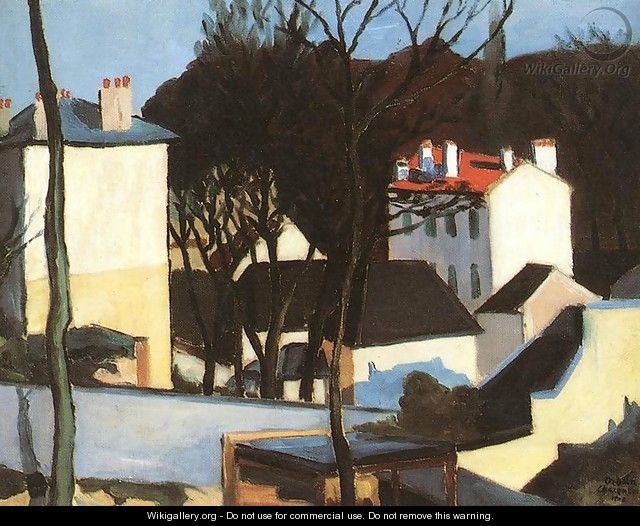 Landscape in Charenton 1908 - Miksa Roth