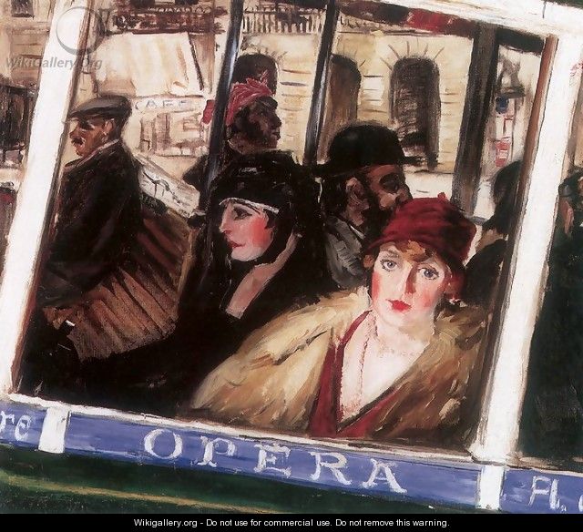 Bus in Paris 1927 - Ferenc Hatvany