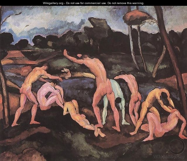 Bathing Boys 1910 - Tibor Duray