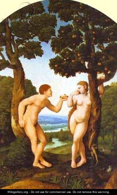 Adam And Eve 1540 - Jan Van Scorel