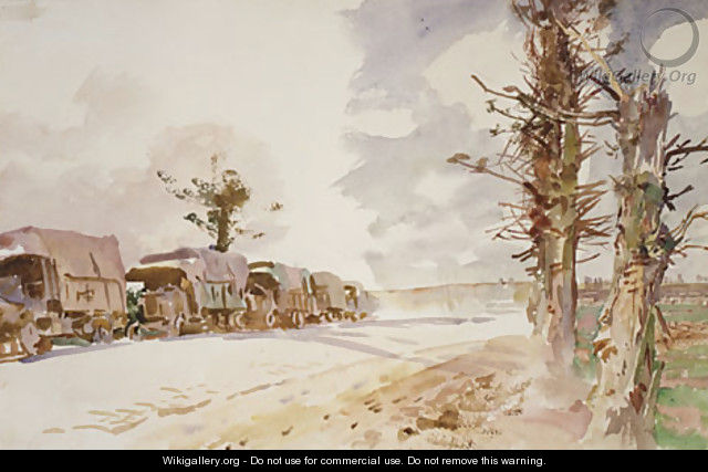 Truck Convoy 1918 - John Singer Sargent