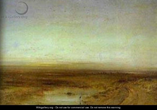 Sunset 1870s - Alexei Kondratyevich Savrasov