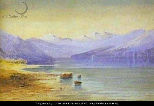 Mountain Lake Switzerland 1854 - Alexei Kondratyevich Savrasov