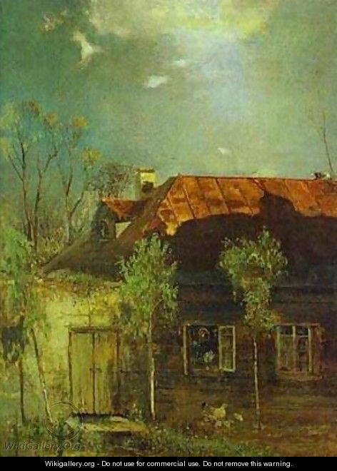 A Provincial Cottage Spring 1878 - Alexei Kondratyevich Savrasov