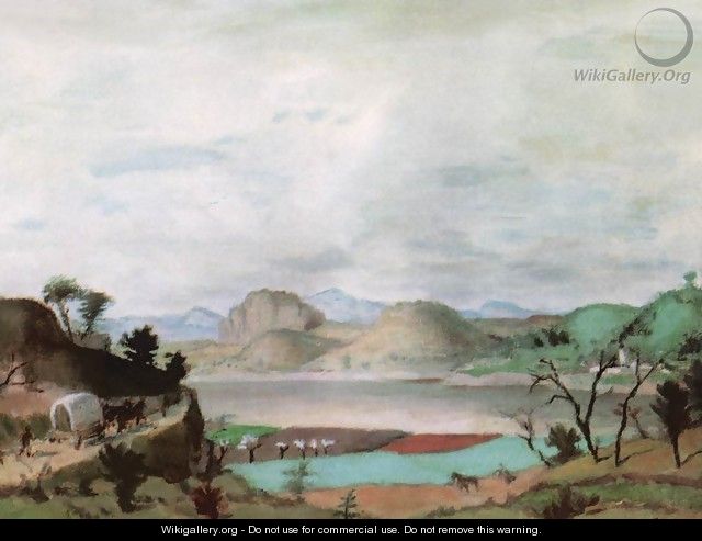 Spring Landscape in the Uplands 1937 - De Lorme and Ludolf De Jongh Anthonie