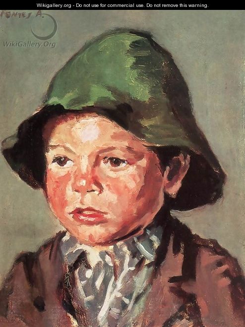 Portrait of a Boy after 1900 - De Lorme and Ludolf De Jongh Anthonie