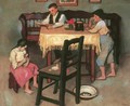 Peasant Room with Three Childrem 1907 - De Lorme and Ludolf De Jongh Anthonie