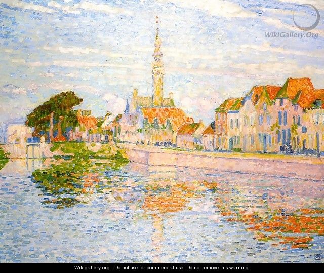 The Quay at Verre Zeeland 1906 - Theo Van Rysselberghe