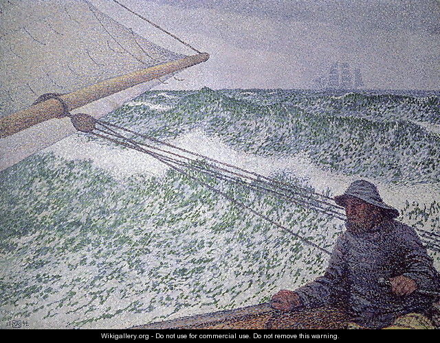 The Man at the Tiller 1892 - Theo Van Rysselberghe