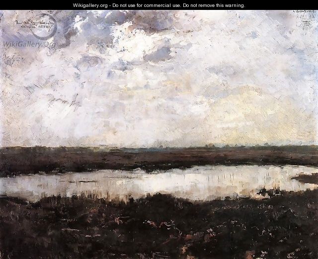 A Pond in Campine 1884 - Theo Van Rysselberghe