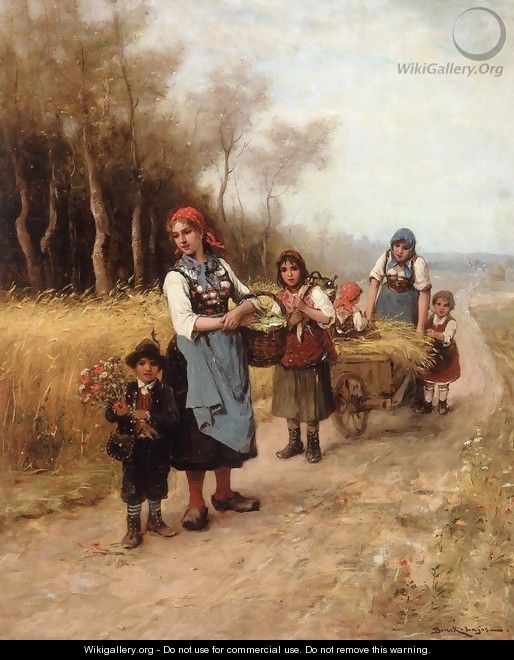 Going to the Market - Lajos Bruck