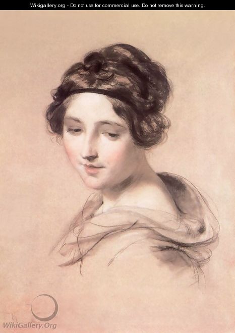Young Woman 1840s - Karoly Brocky