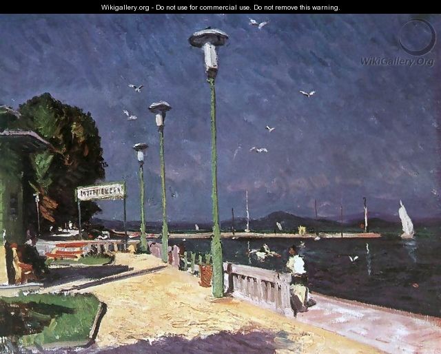 The Pier at Foldvar 1966 - Imre Amos