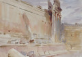 Temple of Bacchus Baalbek 1906 - John Singer Sargent