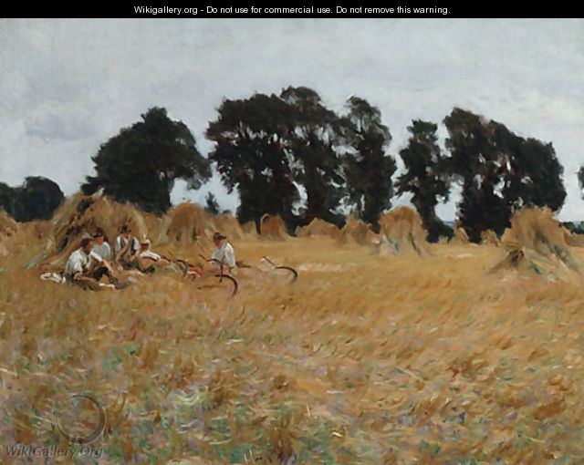 Reapers Resting in a Wheat Field 1885 - John Singer Sargent