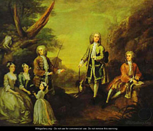 The Ashley And Popple Family 1730 - William Hogarth