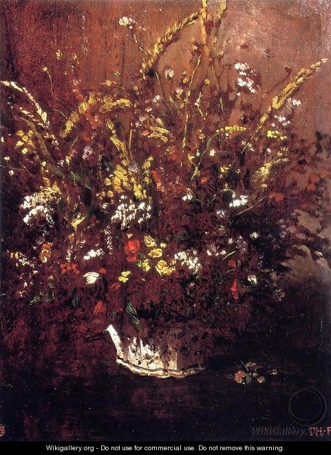 Flower Study 1853-1854 - Theodore Rousseau