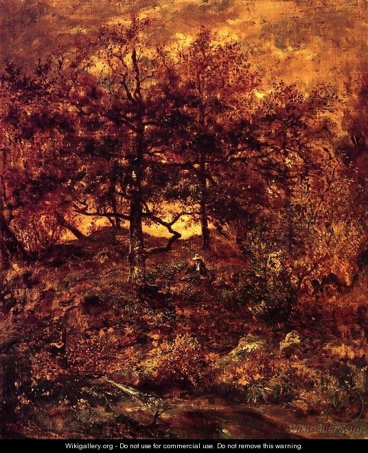 Fall at the Jean-du-Paris, in the Forest of Fontainebleau 1846 - Theodore Rousseau