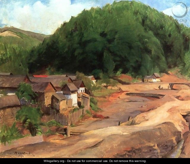 Landscape at Felsobanya 1942 - Gustave Surand