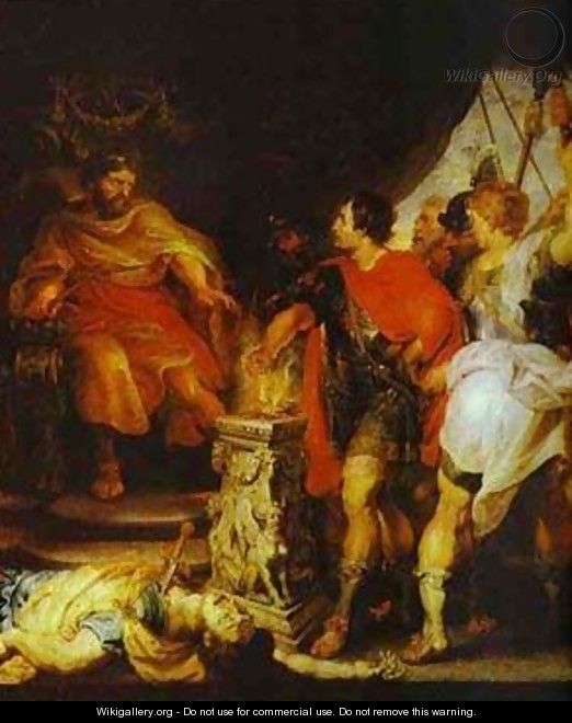 Peter Paul Rubens And Anthony Van Dyck Mucius Scaevola Before Porsenna 1620 - Peter Paul Rubens