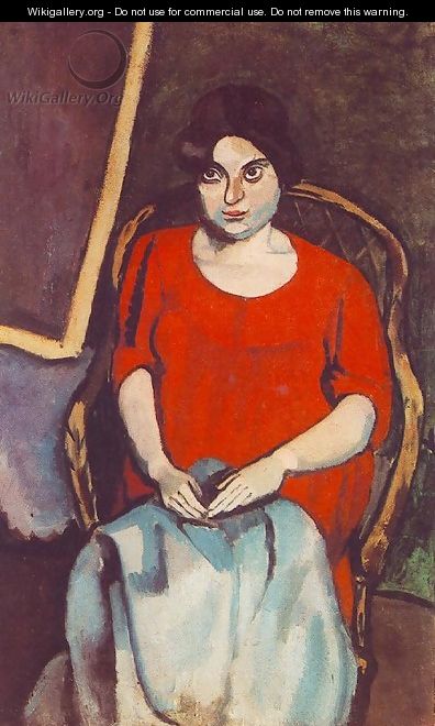 Woman in a Red Dress 1908 - Paul Brill