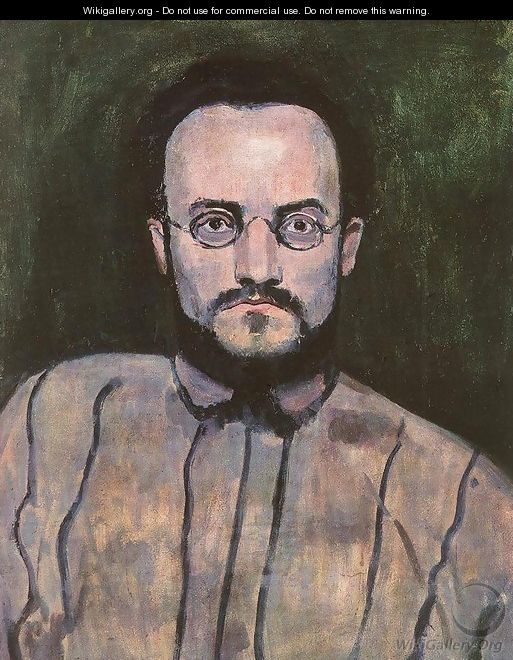 Portrait of Painter Bertalan Por 1907 - Paul Brill