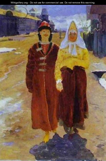 Going On A Visit 1896 - Andrei Petrovich Ryabushkin