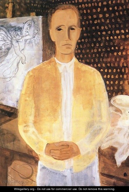 Self Portrait in a Yellow Coat 1930 - Ary Schefer