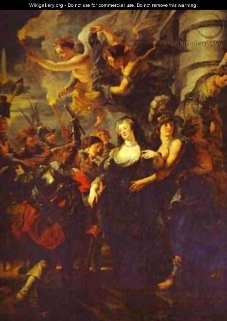 The Flight From Blois 1621-1625 - Peter Paul Rubens