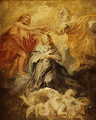 The Coronation of the Virgin sketch - Peter Paul Rubens