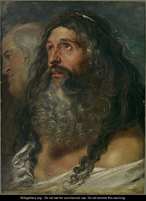 Study of Two Heads - Peter Paul Rubens