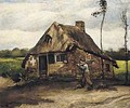 Cottage With Peasant Coming Home 1885 - Vincent Van Gogh