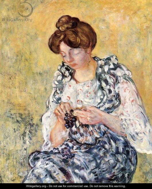 Woman with Grapes 1900 - Leon De Smet