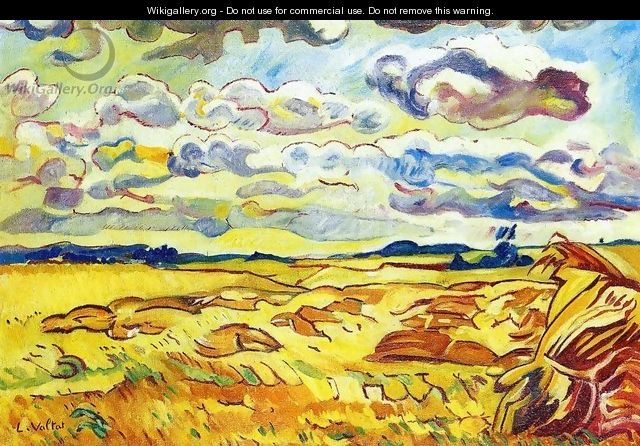 Summer Landscape at Arromanches 1910 - Leon De Smet