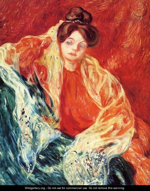 Portrait of Madame Valtat 1905 - Leon De Smet