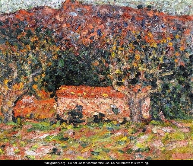 A House under the Olive Trees in Agay 1898 - Leon De Smet