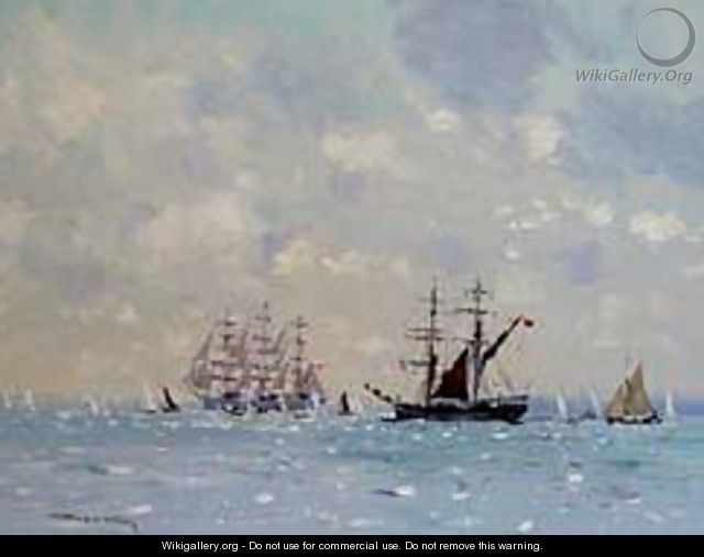 Tall Ships On The Solvent - Peter Johan Kraft