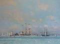 Tall Ships In The South Hampton Waters - Peter Johan Kraft