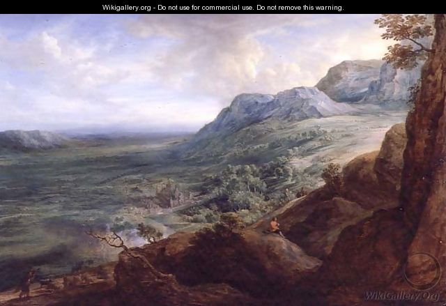 The Escorial from a Foothill of the Guadarrama Mountains - Lucas Van Uden