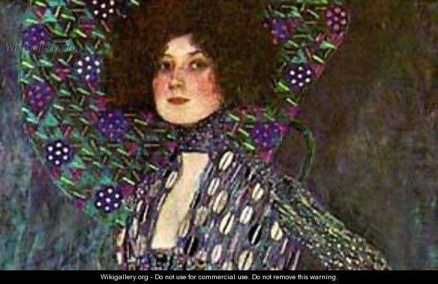 Emilie Floge Detail 1902 - Gustav Klimt