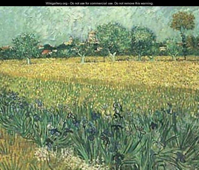 View Of Arles With Iris 1889 - Vincent Van Gogh
