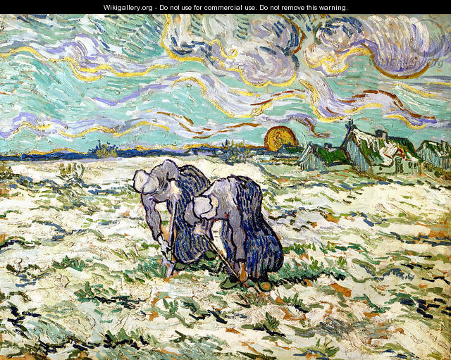 The Weeders (after Millet) - Vincent Van Gogh