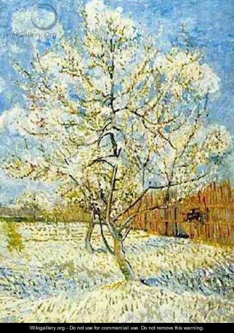 The Pink Peach Tree 1 1888 - Vincent Van Gogh