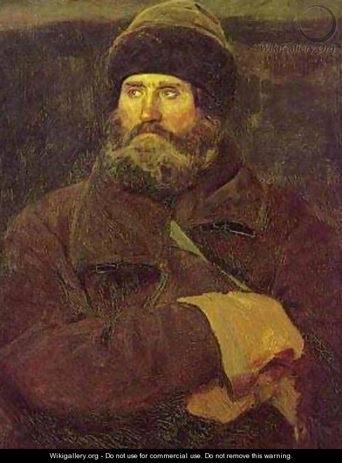 Ivan Petrov A Peasant From Vladimir Province Study 1883 - Viktor Vasnetsov