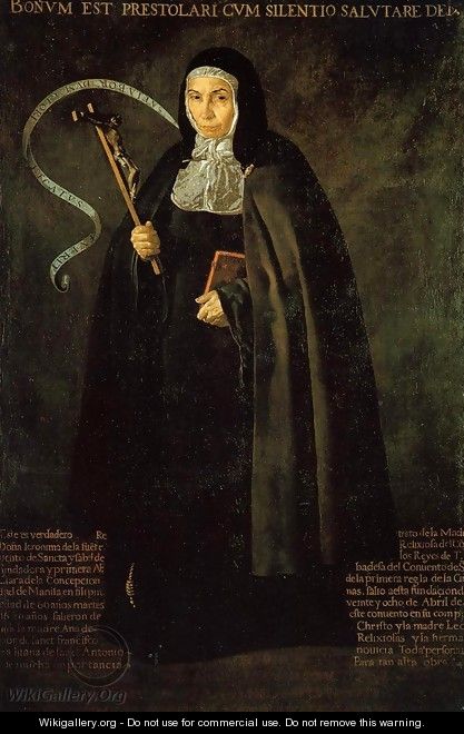 Mother Jeronima de la Fuente 1620 2 - Diego Rodriguez de Silva y Velazquez