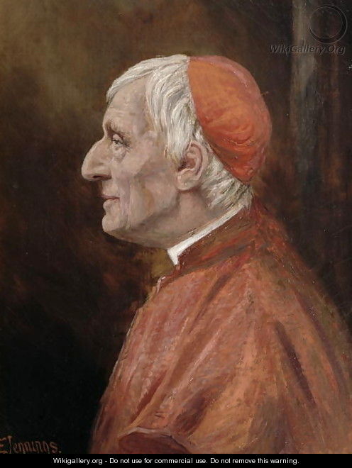 Portrait of Cardinal Newman - H.W. Jennings-Brown